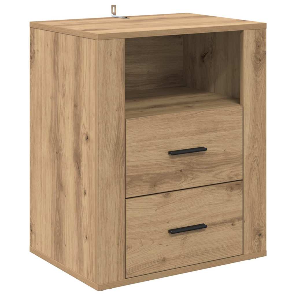 Bedside Cabinet Artisan oak 50 x 36 x 60 cm Engineered wood